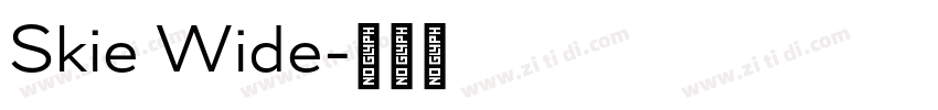 Skie Wide字体转换